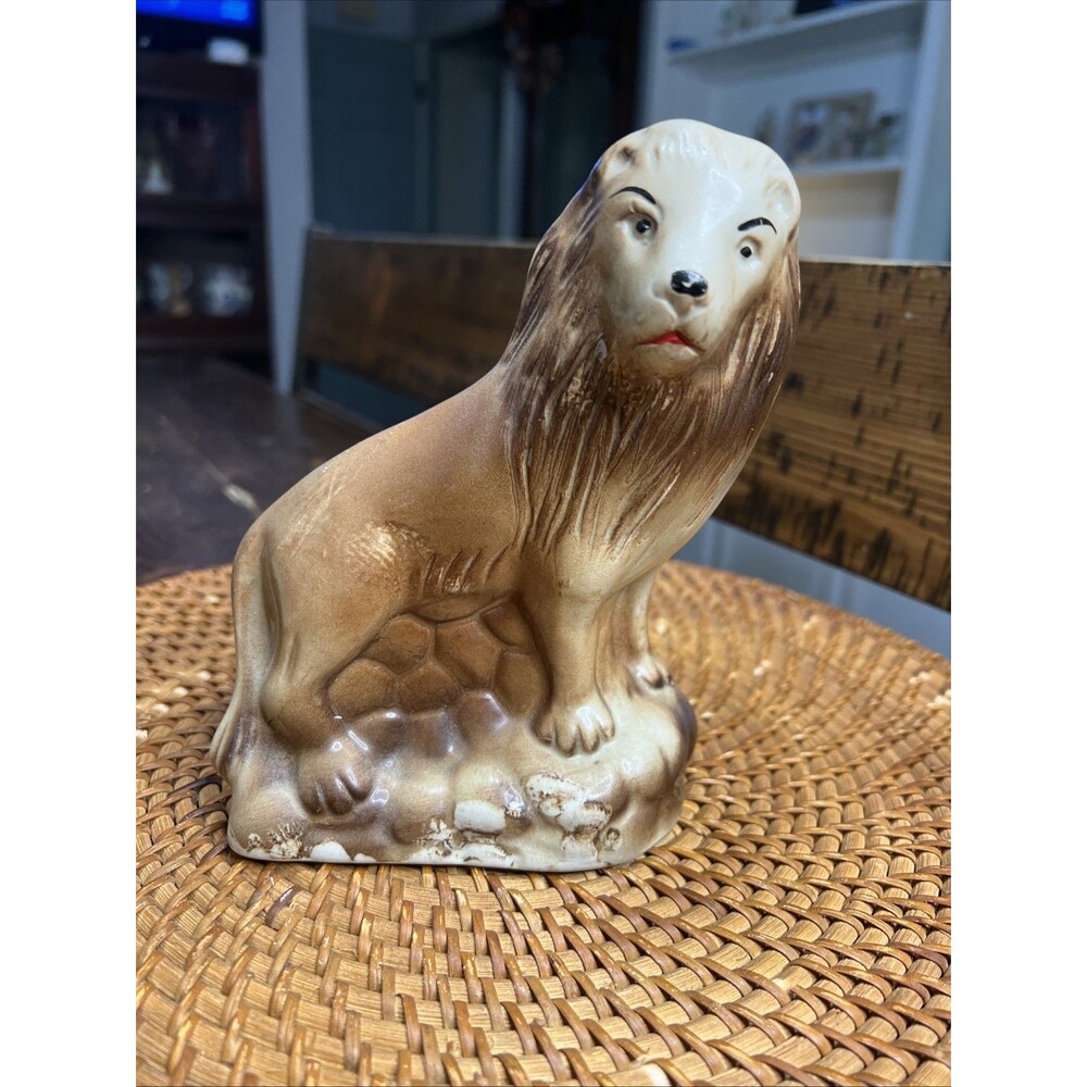 Vintage Ceramic Lion Figure -K’s Collection Brazil 1950’s